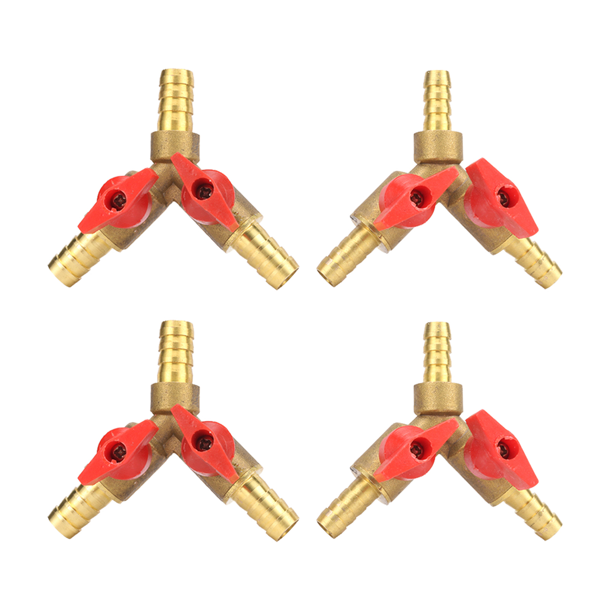 8mm 10mm Barbed 3-Way Brass Ba - Spoke Nipple Brass 评论和价格
